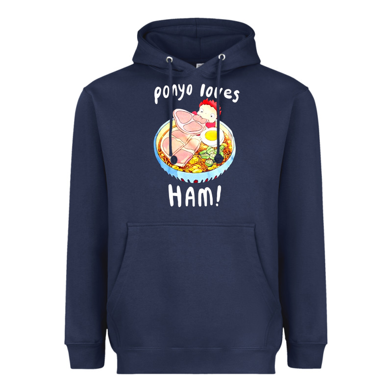 Studio Ghibli Ponyo Loves Ham Heavyweight Hoodie by linhVisuals | Teevron