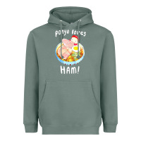 Sage studio ghibli ponyo loves ham Heavyweight Hoodie - linhVisuals