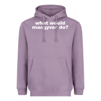 Lavender what would macgyver do Heavyweight Hoodie - linhVisuals