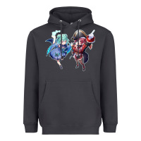 Smoke Houshou Marine and Uruha Rushia Heavyweight Hoodie - linhVisuals