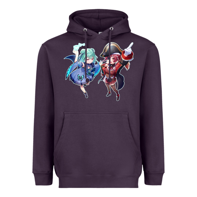Houshou Marine And Uruha Rushia Heavyweight Hoodie by linhVisuals | Teevron