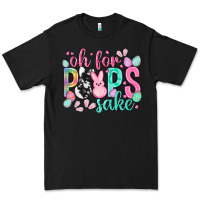 Black Oh for peeps sake cowhide Easter Day Premium Tee - HowdyJamesFarm