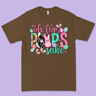 Oh For Peeps Sake Cowhide Easter Day Premium Tee Designed By Howdyjamesfarm