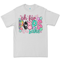 Dove Grey Oh for peeps sake cowhide Easter Day Premium Tee - HowdyJamesFarm