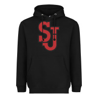 Black st. john's red storm Heavyweight Hoodie - linhVisuals