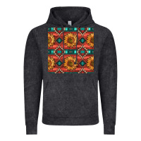 Vintage Black native american aztec seamless pattern 2 Vintage Hoodie - BundleAndBundleShop