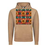 Vintage Coffee native american aztec seamless pattern 2 Vintage Hoodie - BundleAndBundleShop