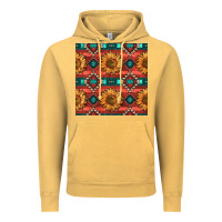 Vintage Mustard native american aztec seamless pattern 2 Vintage Hoodie - BundleAndBundleShop