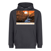 Smoke vintage grand canyon national park retro colorado river 80s Heavyweight Hoodie - linhVisuals
