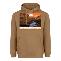 Toasted Coconut vintage grand canyon national park retro colorado river 80s Heavyweight Hoodie - linhVisuals