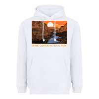 White vintage grand canyon national park retro colorado river 80s Heavyweight Hoodie - linhVisuals