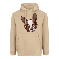 Mushroom zippy the boston terrier Heavyweight Hoodie - linhVisuals