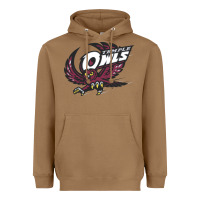 Toasted Coconut temple owls Heavyweight Hoodie - linhVisuals