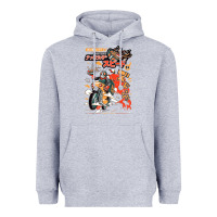Heather Grey ramen rider food, noodles Heavyweight Hoodie - linhVisuals