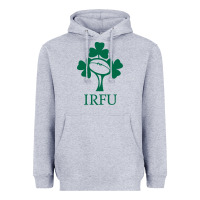 Heather Grey irish rugby football union Heavyweight Hoodie - linhVisuals