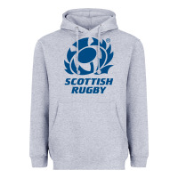 Heather Grey scottish rugby Heavyweight Hoodie - linhVisuals