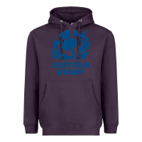 Plum scottish rugby Heavyweight Hoodie - linhVisuals