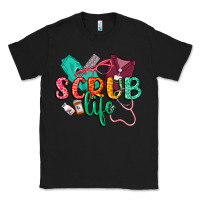 Black Scrub life Classic Tee - CowGirlArtShop