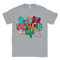 Heather Grey Scrub life Classic Tee - CowGirlArtShop