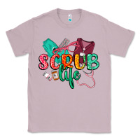 Lilac Scrub life Classic Tee - CowGirlArtShop