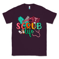 Plum Scrub life Classic Tee - CowGirlArtShop