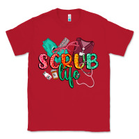 Red Scrub life Classic Tee - CowGirlArtShop