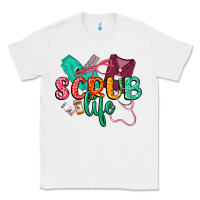 White Scrub life Classic Tee - CowGirlArtShop