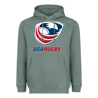 Sage rugby Heavyweight Hoodie - linhVisuals