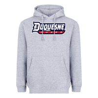 Heather Grey duquesne sports Heavyweight Hoodie - linhVisuals