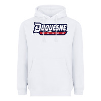 White duquesne sports Heavyweight Hoodie - linhVisuals
