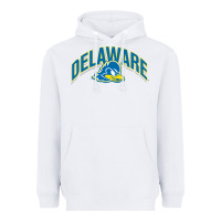 White delaware sportss Heavyweight Hoodie - linhVisuals