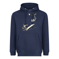 Navy hobbes Heavyweight Hoodie - linhVisuals