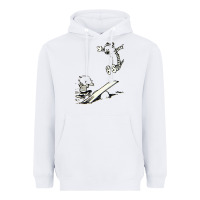 White hobbes Heavyweight Hoodie - linhVisuals