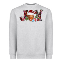 Heather Grey joy christmas heifer Heavyweight Sweatshirt - AdoDesignShop