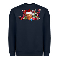 Navy joy christmas heifer Heavyweight Sweatshirt - AdoDesignShop