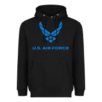 Black us force usaf distressed Heavyweight Hoodie - linhVisuals