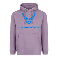 Lavender us force usaf distressed Heavyweight Hoodie - linhVisuals