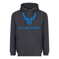 Smoke us force usaf distressed Heavyweight Hoodie - linhVisuals