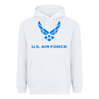 White us force usaf distressed Heavyweight Hoodie - linhVisuals