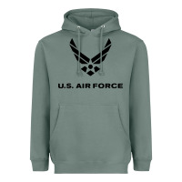 Sage us air force usaf distressed Heavyweight Hoodie - linhVisuals