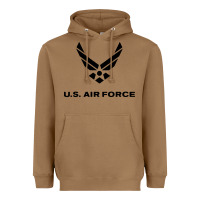 Toasted Coconut us air force usaf distressed Heavyweight Hoodie - linhVisuals