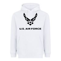White us air force usaf distressed Heavyweight Hoodie - linhVisuals