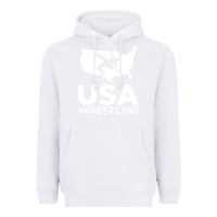 White usa fight Heavyweight Hoodie - linhVisuals