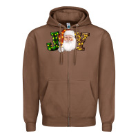 Chestnut Christmas santa clause joy Zipper Hoodie - AdoDesignShop