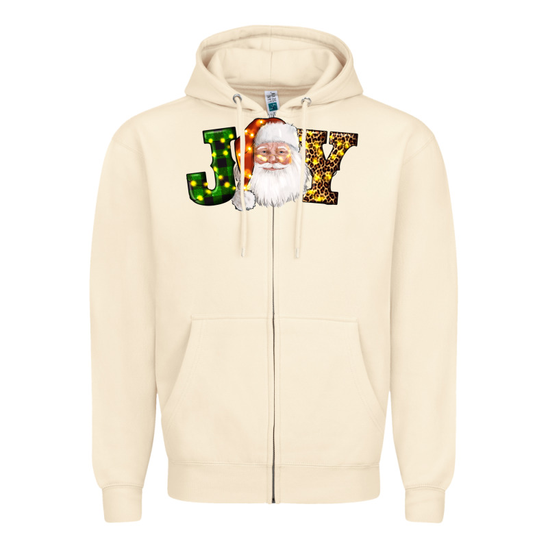 Christmas Santa Clause Joy Zipper Hoodie by AdoDesignShop | Teevron
