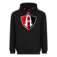 Black Atlas Football Heavyweight Hoodie - linhVisuals