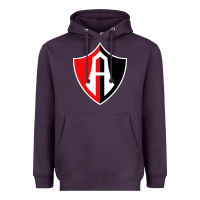Plum Atlas Football Heavyweight Hoodie - linhVisuals
