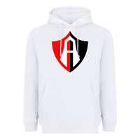 White Atlas Football Heavyweight Hoodie - linhVisuals