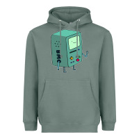 Sage Bmo Adventure Time Heavyweight Hoodie - linhVisuals
