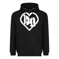 Black Drain Gang Heavyweight Hoodie - linhVisuals